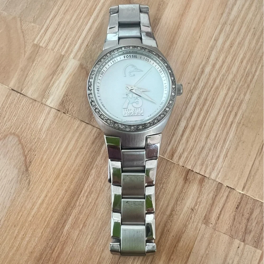 Fossil Ducks Unlimited 75th Anniversary special edition watch NEW BATTERY